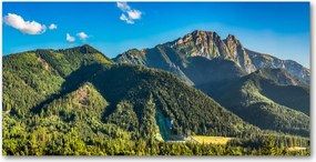 Foto obraz szkło akryl Panorama Tatr