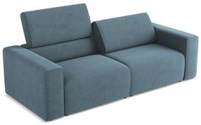 Niebieska sofa modułowa 224 cm Kalea – Makamii