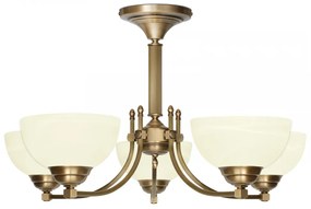 Niski żyrandol z mosiądzu B-S5AK