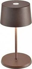 Lampa stołowa LED Olivia Pro Mini Corten, ładowalna i ściemnialna