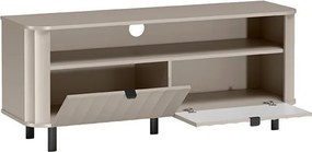 Szafka RTV stojąca MODERNO 137 cm do Salonu pod Telewizor - Odcienie beżu