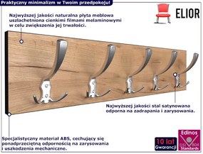 Wieszak Ścienny Nowoczesny Dąb Craft + Satyna R3-A35