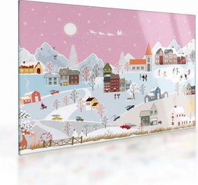 Obraz na szkle - Magiczna zima (70x50 cm)