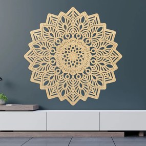 Elegancka drewniana dekoracja ścienna mandala słońce | SOLIS