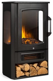 Klarstein Bormio 2000W 44cm Kominek Elektryczny Czarny