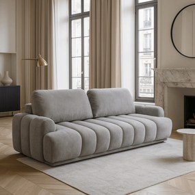 Sofa z Funkcją Spania CAMBIONA Rozkładana Szara Nowoczesna