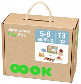 Tooky toy box pudełko xxl montessori edukacyjne 6w1 sensoryczne5-6 mies