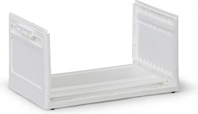 Duży składany regałowy pojemnik XXL 94 l, 660x400x358 mm, biały