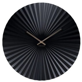 Czarny zegar Karlsson Sensu, ⌀ 40 cm