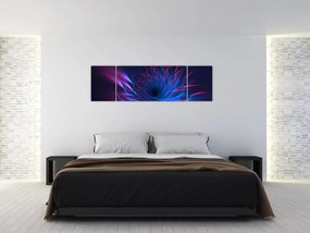 Obraz - abstrakcja kwiatu (170x50 cm)