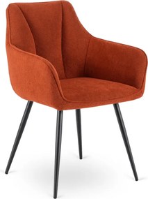 Krzesło Tapicerowane do Salonu NAWARA Rude Nowoczesne