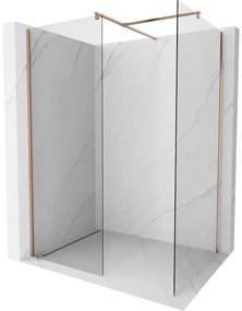 Mexen Kioto ścianka prysznicowa Walk-in 140 x 90 cm, transparent, miedź szczotkowana - 800-140-202-65-00-090