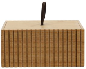 Bambusowy organizer do łazienki, 15 x 15 x 7 cm