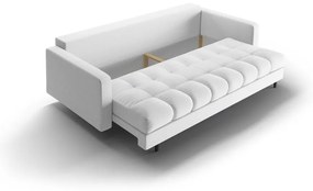 Jasnoszara rozkładana sofa ze schowkiem 222 cm Bali – Cosmopolitan Design