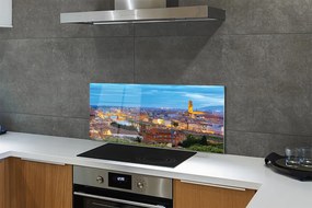 Panel Szklany Włoska Panorama o Zachodzie Słońca