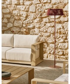 Beżowo-naturalna sofa ogrodowa z litego drewna akacjowego Ambra – Kave Home