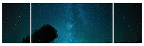 Obraz nocnego nieba z gwiazdami (170x50 cm)