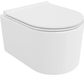 Mexen Sofia miska wc Rimless z deską wolnoopadającą slim, duroplast, biała połysk - 30540500