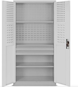 Szafa narzędziowa SZYMON, 920 x 1850 x 500 mm, szara