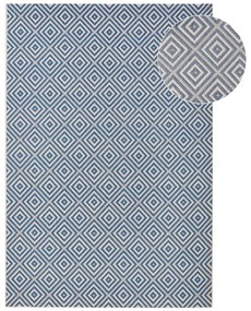 Niebieski chodnik odpowiedni na zewnątrz NORTHRUGS Karo, 80x150 cm
