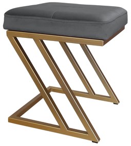 Pufa ZETA LOFT taboret podnóżek podstawa złota BL14