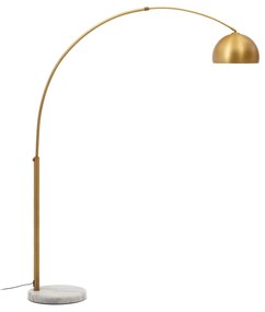 Lampa stojąca w kolorze złota z metalowym kloszem (wys. 185 cm) Madali – Kave Home