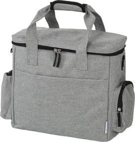 PawHut Transportowa torba dla psa z wieloma przegrodami, 2 pojemnikami na karmę, składana miska silikonowa, 38 x 17 x 35 cm, jasnoszara | Aosom PL
