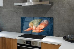 Szklany Panel Skrzydlaty Anioł - Dzieło Sztuki