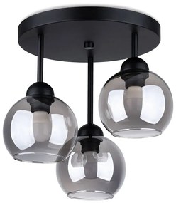Lampa sufitowa z 3 kloszami na okrągłej podsufitce - 4X A158 C9-Z60