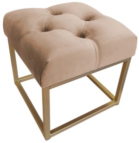 Pufa CHESTERFIELD LOFT ławka postawa złota MG06