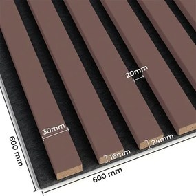 Panele akustyczne 6 szt. pudrowy róż N6-S51