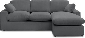 Ciemnoszary sztruksowy narożnik Belair – Bobochic Paris