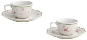 Białe porcelanowe filiżanki zestaw 2 szt. na espresso 90 ml Nonna Rosa – Brandani