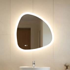 Lustro nieregularne z podświetleniem 94x94\74x74\64x64\84x84 cm, Dual color, włącznik dotykowy, mata grzewcza