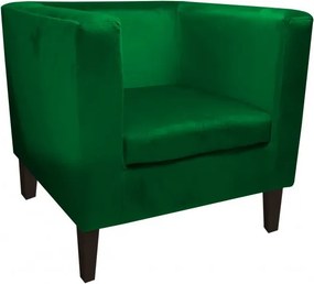 Fotel Monaco tkanina Welur : Kolor nogi - Venge, Kolor tkaniny - VELVET - MG25, Wysokość nogi - 20 cm
