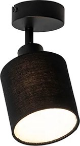 Lampa sufitowa czarna regulowana - Hetta