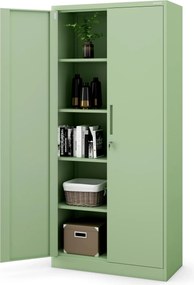 Szafa biurowa Fresh Style Jan H 90x40x195 cm pastelowy zielony