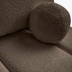 Sofa z Funkcją Spania SARIA Mocca Boucle Nowoczesna
