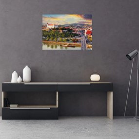 Obraz - Panorama Bratysławy, Słowacja (70x50 cm)