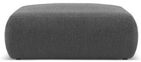 Ciemnoszary puf z materiału bouclé Molino – Micadoni Home