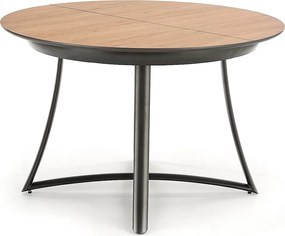 Stół MORETTI 118(148)x118 dąb złoty/antracyt rozkładany