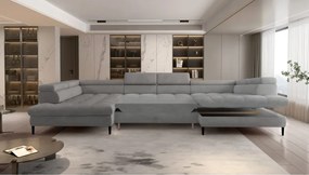 Narożnik VOSS XL układ U Lewostronny z funkcją spania i pojemnikiem WERSAL