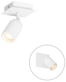 Nowoczesny reflektor łazienkowy biały kwadratowy IP44 - Ducha Nowoczesny Oswietlenie wewnetrzne
