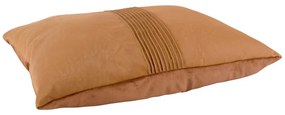 Karmelowobrązowa poduszka PT Living Leather Look, 50x30 cm