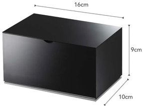 Czarny pojemnik łazienkowy YAMAZAKI Veil