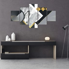 Obraz - Teksturowany kolaż (125x70 cm)