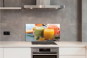 Szklany Panel Koktajle kolorowe szklanki
