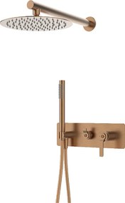 Molette kolumna prysznicowa wpuszczana mechaniczna miedź szczotkowana - Essebagno