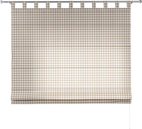 Roleta rzymska Verona kolor beżowy tkanina wzorzysta