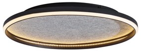 Designerska lampa sufitowa czarna z filcem, w zestawie LED z 3-stopniowym ściemnianiem - Xavi FeltDesignerski Oswietlenie wewnetrzne